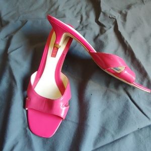 Pink kitten heel
